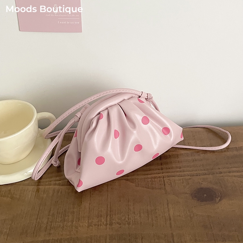 Shoulder Bag Slouchy - MOODS 여성용 슈퍼 미니 럭셔리 디자이너