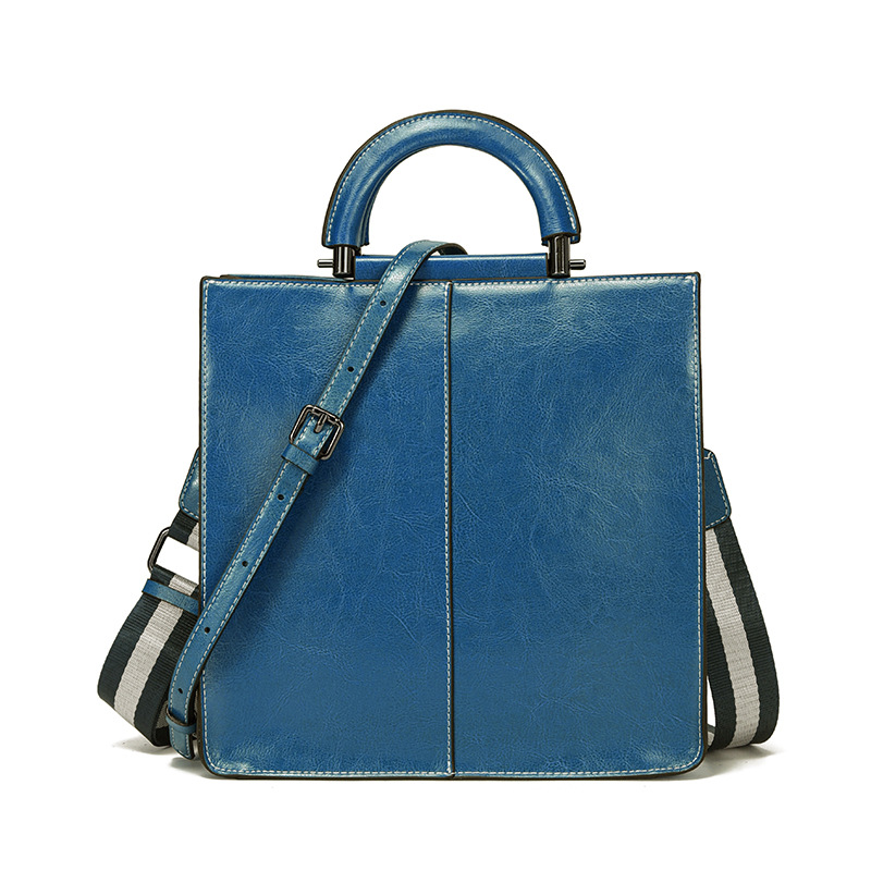 Luxury Bags Quiet - 여성용 정품 가죽 토트백, 왁스 가죽