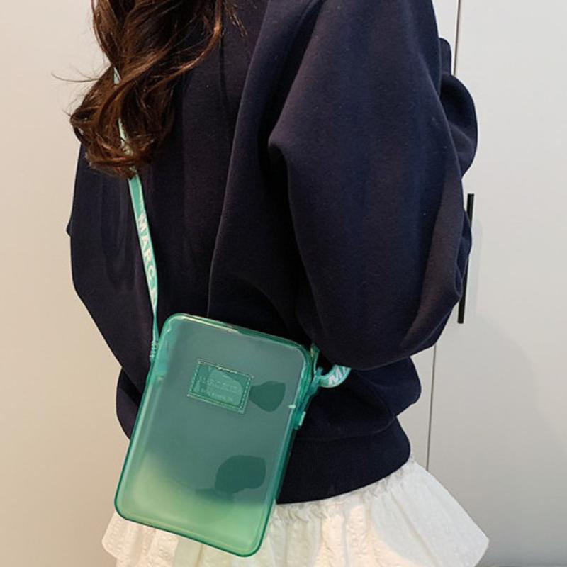 Shoulder Bag Slouchy - NewFashionable PVC 메신저 가방 투명한 어깨