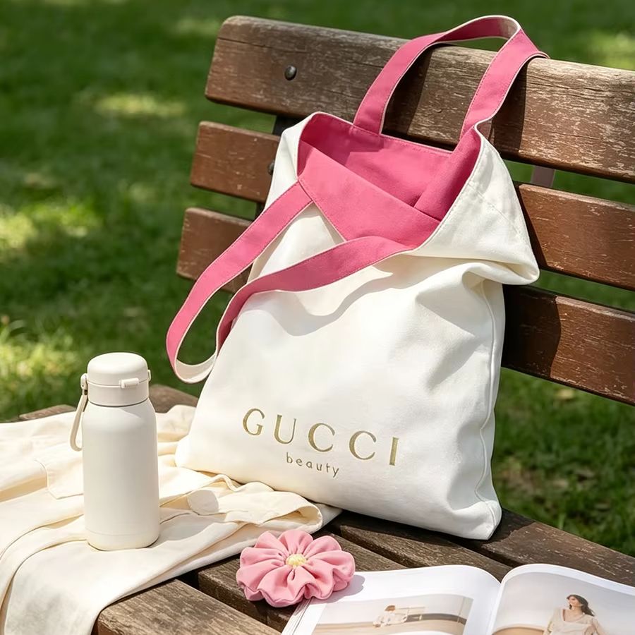 Shoulder Bag Slouchy - 구찌 여성 캔버스 토트백 양면 디자인