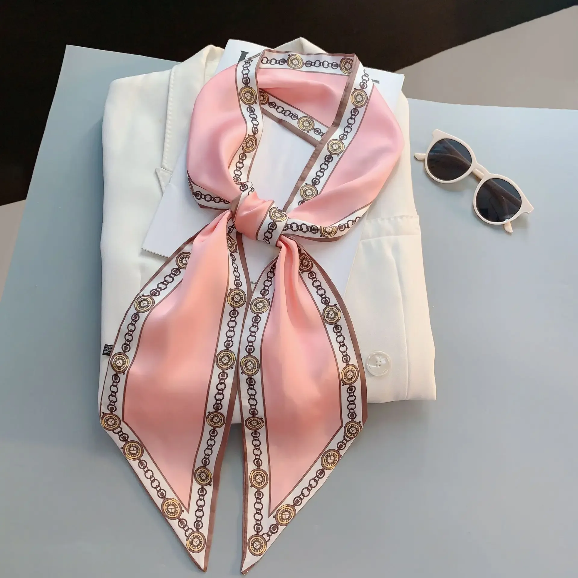 디자인 프린트 스키니 스카프 플래드 말털 헤어밴드 스카 - Luxury Bags For Women Brands 리뷰 및 가격