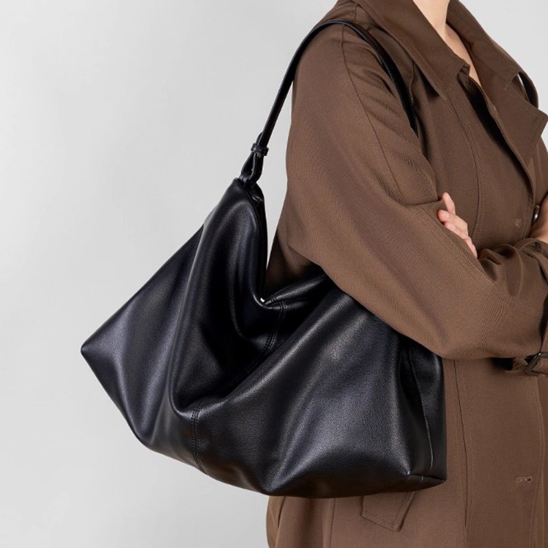 여성용 정품 가죽 숄더백, 슬라우치 소프트 통근용 토트 - Luxury Bags Quiet 리뷰 및 가격