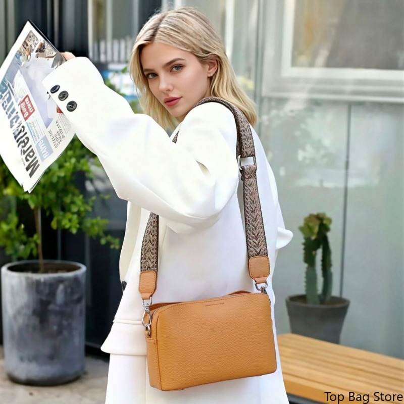 여성용 정품 가죽 스퀘어 크로스바디 백, 탈부착 가능한 - Luxury Bags Quiet 리뷰 및 가격