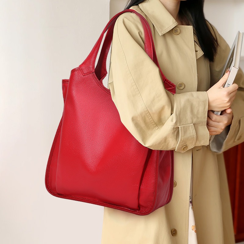 여성용 정품 가죽 숄더 토트백, 풀 그레인 가죽 워크  - Luxury Bags Quiet 리뷰 및 가격