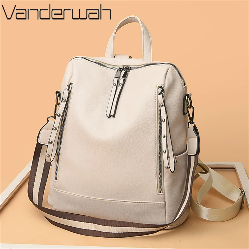 브랜드 럭셔리 배낭 부드러운 가죽 방수 배낭, 프레피  - Luxury Bags For Women Brands 리뷰 및 가격