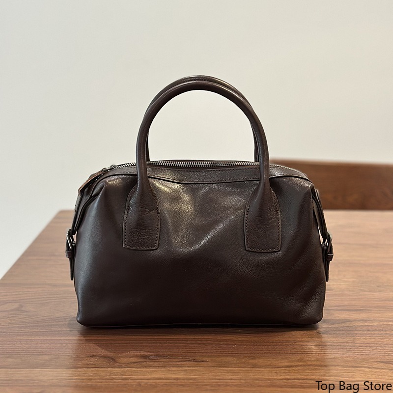 여성용 정품 가죽 보스턴백, 베지터블 태닝 핸드백, 로 - Luxury Bags Quiet 리뷰 및 가격